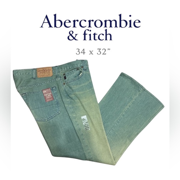 NWT vintage Barstar flare A&F Abercrombie & Fitch 34X32 Jeans - Picture 1 of 5